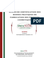 RGCBPF01 Règles de Certification BPF Cosmétiques