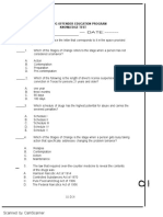 Texas Drug Offender Education Program Knowledge Test: Scanned by Camscanner