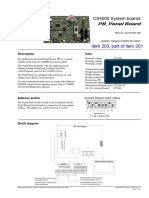 CS4000 System Boards PB, Panel Board: Item 203, Part of Item 201