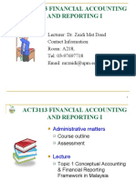 Topic 1 - Conceptual Framework & Financial Reporting Environment in Malaysia