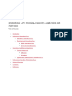 Definitions Sources of International Law