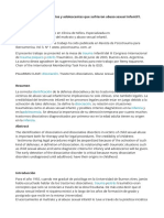 Defensa Disociativa en Niños Que Han Sufrido Abuso Sexual