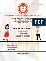 Grade 7 Science Third Quarter Module 1