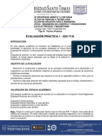 Evauación Práctica Física Electricidad y Magnetismo 2021-1