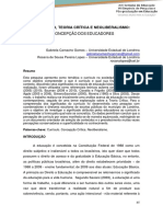 Curriculo Teoria Critica e Neoliberalismo