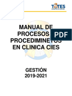 Manual de Procesos y Procediminetos Cies