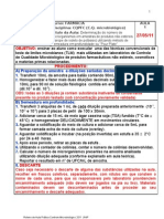 Determinação Do Número de Microrganismos em Amostras de Produtos Não Estéreis (Xarope de Iodeto de Potássio) Utilizando Método de Semeadura em Profundidade Ou "Pour Plate".