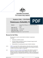 Maintenance Reliability Program: Reason For The Policy