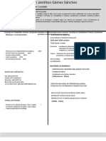 Formato de HV - Administración de Empresas