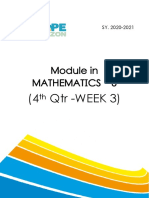 4th MATH WEEK 3