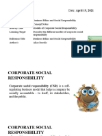 Week 10 - Models of Corporate Social Responsibility