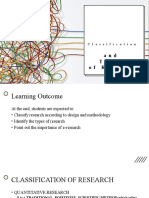 And Types of Research: Classification