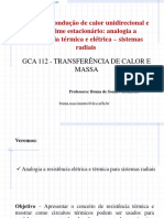 Aula 7 - Analogia A Resistência Térmica e Elétrica - Sistemas Radiais