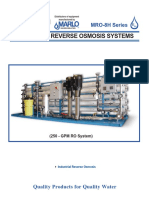 Marlo MRO 8H Industrial Reverse Osmosis Systems Brochure