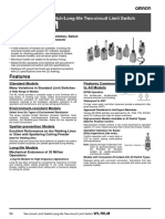 WL Two-Circuit & WLM Long-Life Two-Circuit Limit Switch