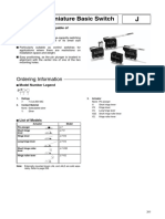 Ultra Subminiature Basic Switch J