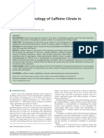 Clinical Pharmacology of Caffeine Citrate in Prete