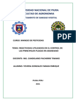 T.F. Insecticidas Utilizados en El Control de Las Principales Plagas en Arandano