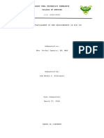 In Partial Fulfillment of The Requirements in NCM 102: Saint Paul University Dumaguete College of Nursing