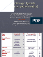 Cholinergic Agonists (Parasympathomimetics)