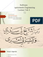 Software Requirements Engineering Lecture 3 & 4: Dr. Anam Mustaqeem