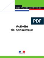 Activité Conservateur