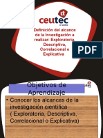 Capitulo 5 Definicion Del Alcance de La Investigacion A Realizar Exploratoria Descriptiva Correlacional Explicativa 1