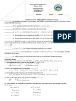 Ii - Multiple Choice Direction: Read and Understand Each of The Following Question, Choose The Letter of The Correct Answer