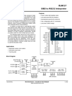 ELM327 OBD To RS232 Interpreter: Description Features