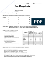 10 - Star Magnitude Worksheet