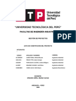 Acta de Constitución Del Proyecto - INSAC