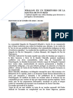 Amenaza de Desalojo en Un Territorio de La Comunidad Diaguita de Tucumán