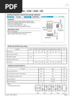 Bat54Tw / Adw / CDW / SDW / DW: Surface Mount Schottky Diode Arrays