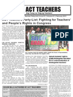 Act Teachers: ACT Teachers Party-List: Fighting For Teachers' and People's Rights in Congress