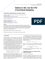 Numerical Solution To The Van Der Pol Equation With Fractional Damping