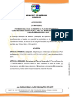 Plan de Desarrollo Construyamos Juntos Por La Paz 2016 - 2019