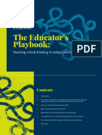 The Educator's Playbook:: Teaching Critical Thinking in Today's World