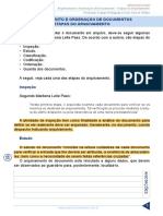 Resumo - 322065 Elvis Correa Miranda - 33292800 Arquivologia 2017 Aula 21 Arquivamento e Ordenacao de Documentos Etapas Do Arquivamento