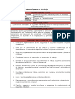 Lider de Seguridad Industrial y Salud en El Trabajo