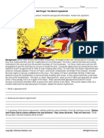 Bell Ringer: The Munich Agreement Instructions: Examine The Political Cartoon. Read The Background Information. Answer The Questions