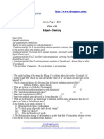 Sample Paper - 2010 Class - XI Subject - Chemistry