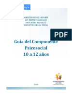 Guia Del Componente Psicosocial 10 A 12 Años. 2020