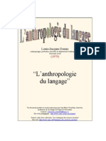 Anthropologie Du Langage