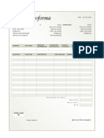 Modèle Facture Proforma Word PDF Gratuit