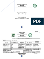 Operating Room Form (Major and Minor) : University of The Visayas