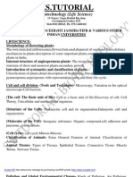 JNU M.Sc. Entrance Syllabus