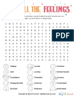 Find All The Feelings Word Search UK - Big Life Journal