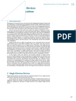 Single-Electron Devices For Logic Applications