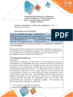 Guía de Actividades y Rubrica de Evaluación - Fase 3 - Operativo en Campo