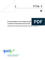 Uic Code: Recommendations For The Fatigue Design of Railway Bridges in Reinforced and Prestressed-Concrete